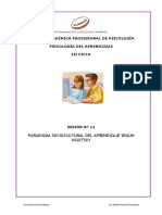 Paradigma Sociocultural Del Aprendizaje Según Vigotsky