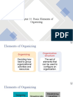 Chapter 11: Basic Elements of Organizing