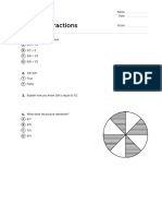 Quiz Comparing Fractions