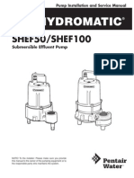 SHEF50/SHEF100: Submersible Effluent Pump