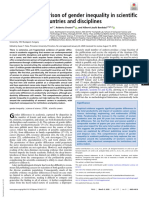 Historical Comparison of Gender Inequality in Scientificcareers Across Countries and Disciplines