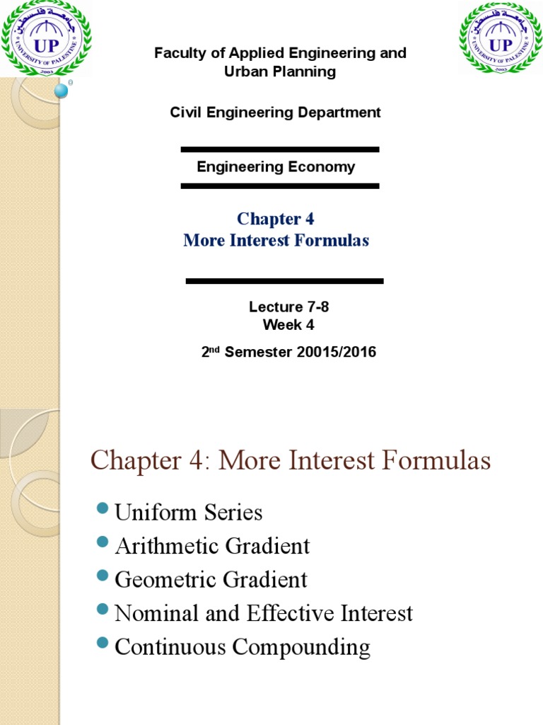 Uniform Arithmetic Gradient Formula | PDF | Compound Interest | Interest