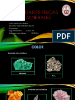 Propiedades físicas de los minerales