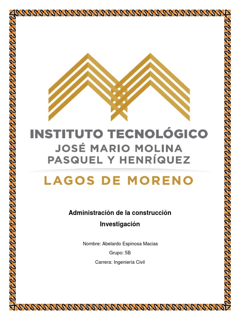 Caracteristicas de Un Residente de Obra y Un Superintendente PDF Contratista general Science