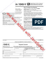 This Text Was Added With Javascript!: Form 1040-V