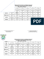 Institucion Educativa de Guaranda Horarios