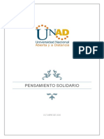 Fase 3 - Conceptos Centrales El Pensamiento Solidario y La Teoría Económica Social y Solidaria