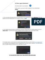 Content Filter Login Instructions