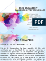 BASE GRAVABLE Y TRATAMIENTOS PREFERENCIALES grupo III