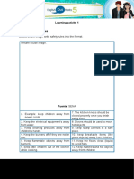 Learning Activity 1 Evidence: Safety Rules