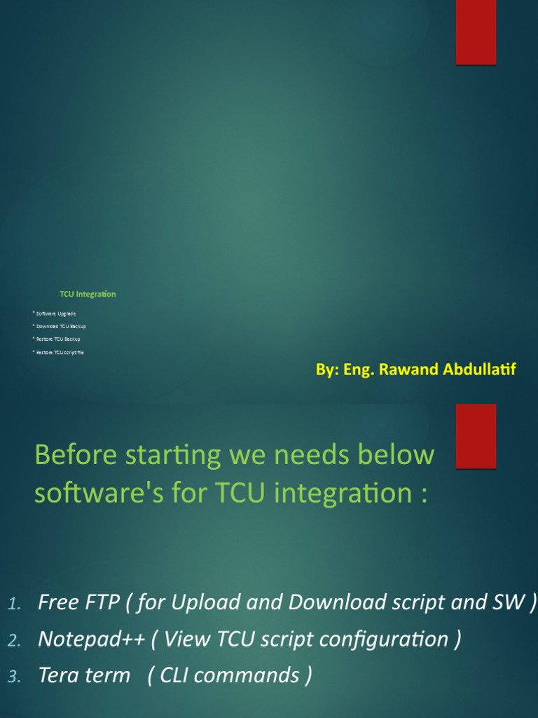 TCU Integration | PDF | File Transfer Protocol | Computer Networking