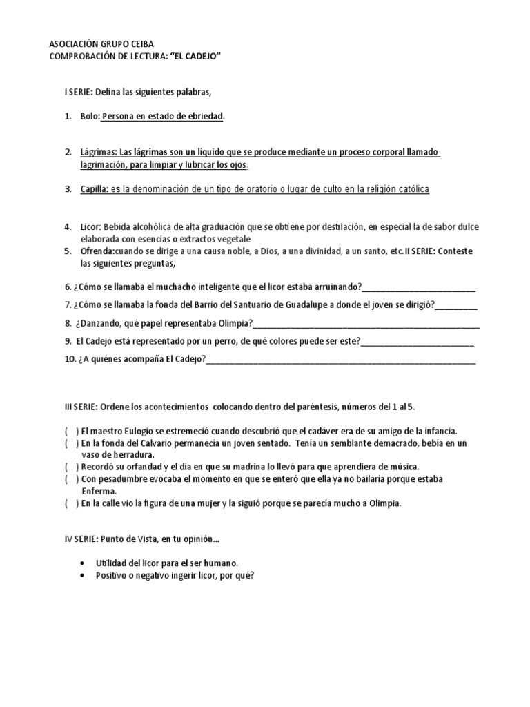 7C Lectura El Cadejo | PDF