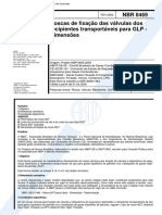 NBR 08469 PB 20 - Roscas de Fixacao Das Valvulas Dos Recipientes Transportaveis para GLP - Dimens