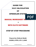 Guide For Hydraulic Calculation of Sprinkler System PDF