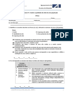 Questão de Aula Nº1-Saúde E Qualidade de Vida de Uma População 9ºano