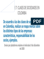 TALLER CLASE 7 Tipos de Sociedades en Colombia PDF