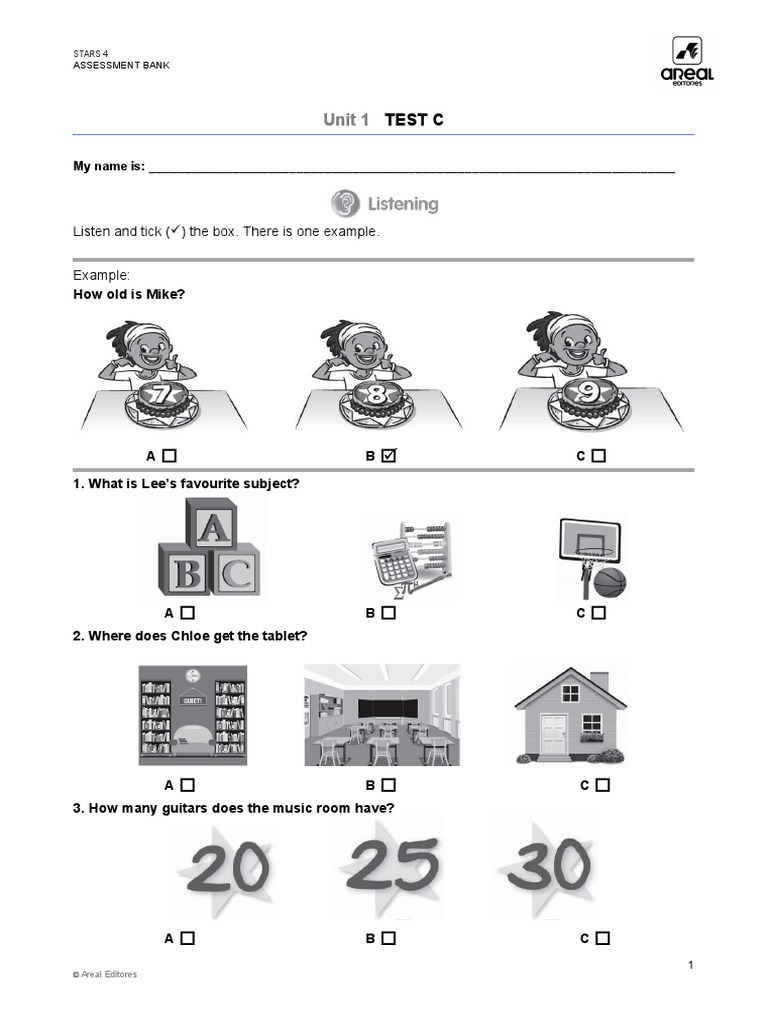 Unit 1: Test C | PDF | Learning | Cognition