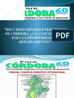 Conferencia Recursos Minero Energéticos de Córdoba - Una Locomotora para La Prosperidad Del Departamento