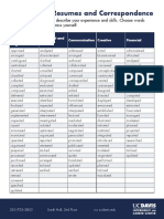 Verb List For Resume & CV - UC Davis