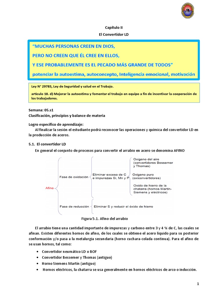 Proceso del Convertidor LD en Acero | PDF | Arrabio | Hierro