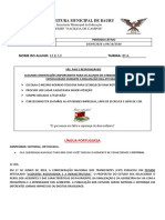 Orientações escolares e atividades à distância