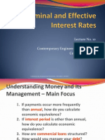 Lecture No8 - Nominal and Effective Interest Rates