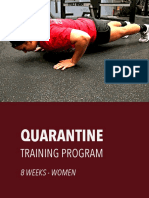 Quarantine Workout Program Women