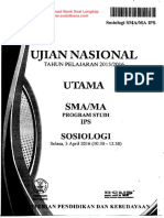 Sosiologi UN SMA 2015-2016 PDF