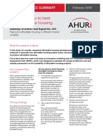 Assessing How To Best Fund Affordable Housing: Policy Evidence Summary