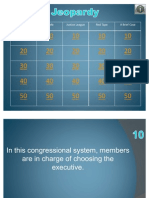 AP Gov Unit 3 Jeopardy