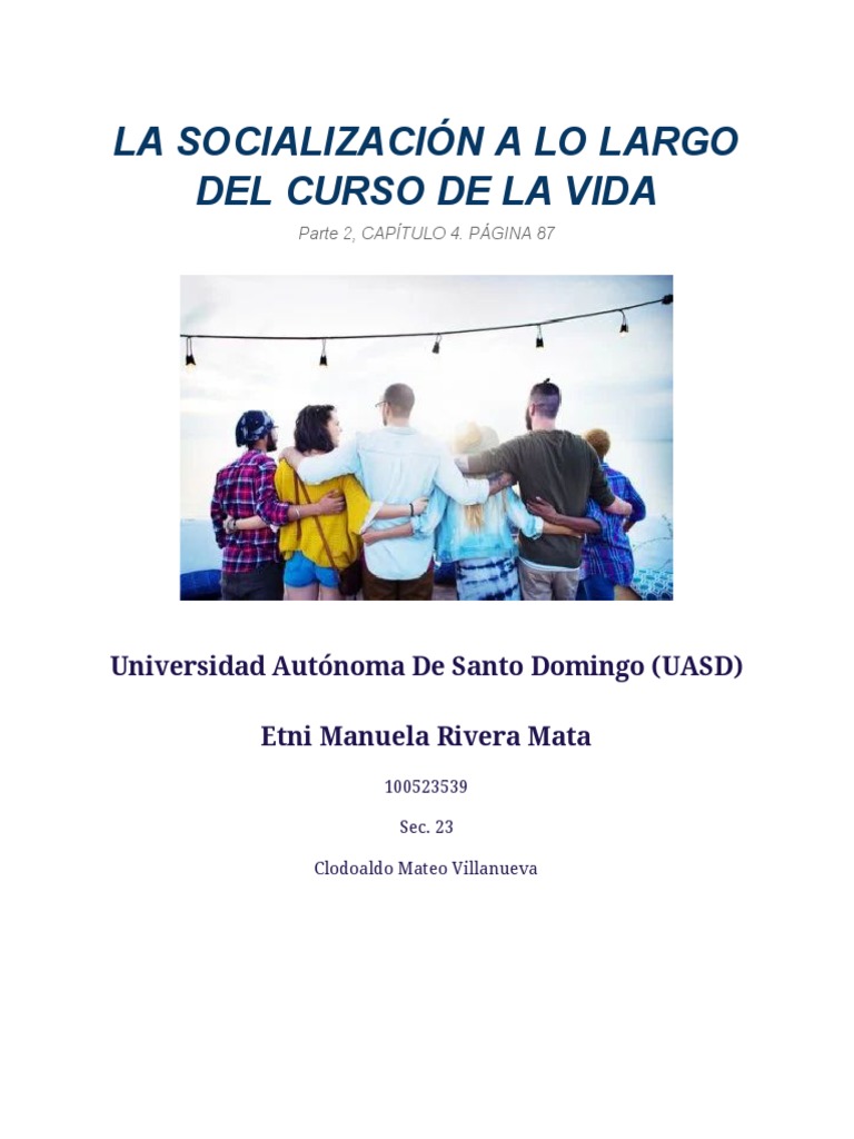 Procesos de Socialización en la Vida | PDF | Socialización | Comportamiento