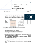 Assam Secretariat CPT Paper PDF