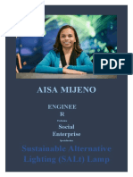 Aisa Mijeno: Sustainable Alternative Lighting (Salt) Lamp