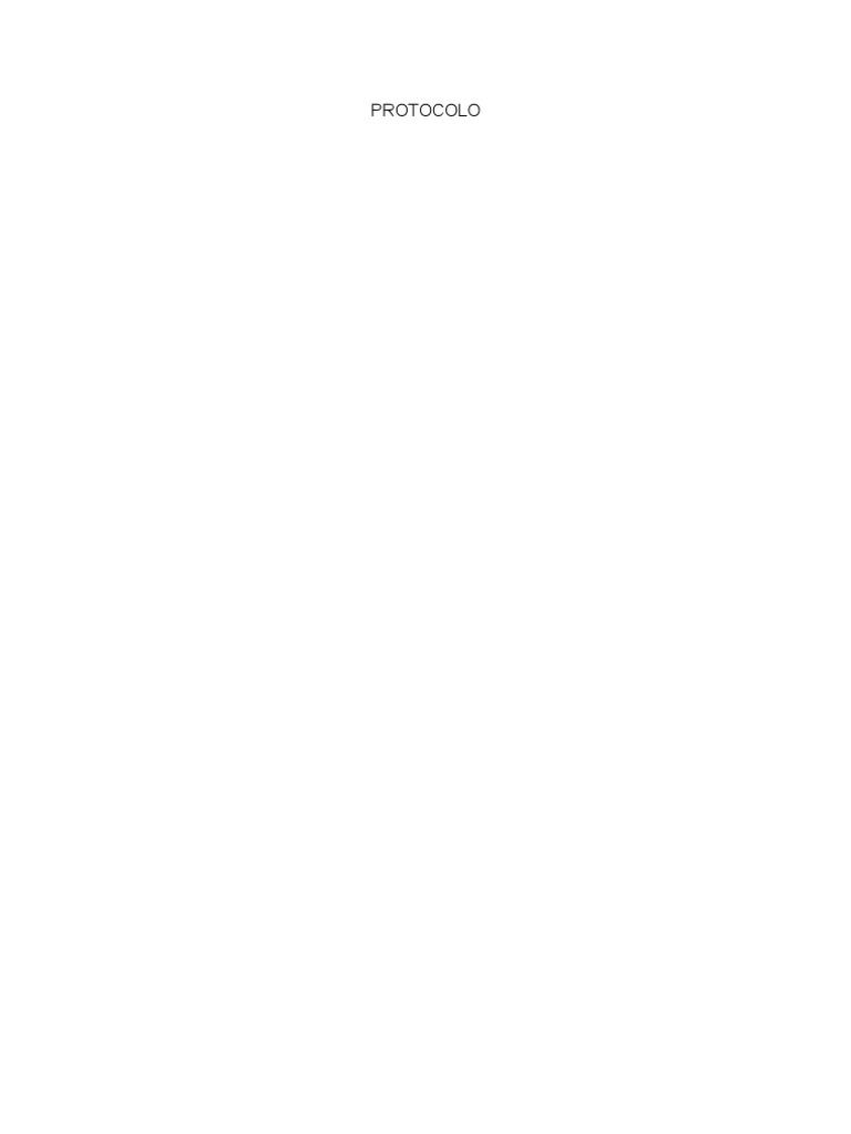 Protocolo | PDF