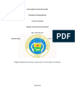 Legitimación Ad Causam y Ad Procesum Errores de Hecho y de Derecho