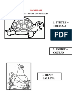 Turtle Tortuga: 1. Paint The Animal - Pintar Los Animales