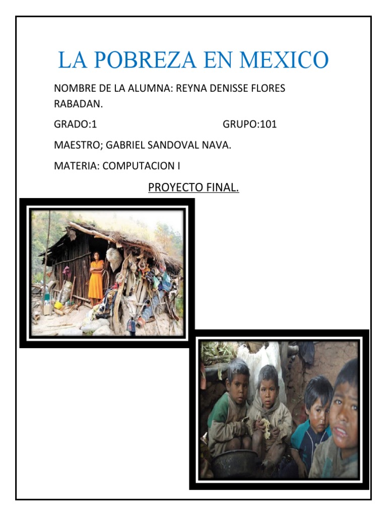 123 Pobreza en Mexico) Ñ | PDF | Pobreza | Pobreza e indigencia