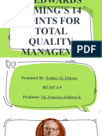 W. Edwards Deming's 14 Points