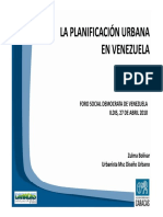 Planif. Urbana en Venezuela