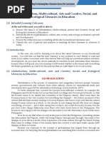 characteristics of artistically literate students