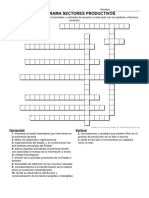 Crucigrama Sectores Productivos Actividad Guìa 2 PDF