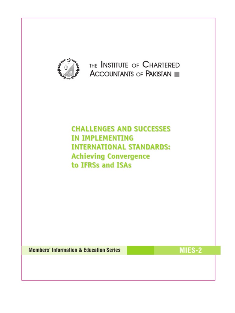 Challenges and Successes in Implementing International Standards