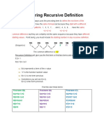 Exploring Recursive Definition