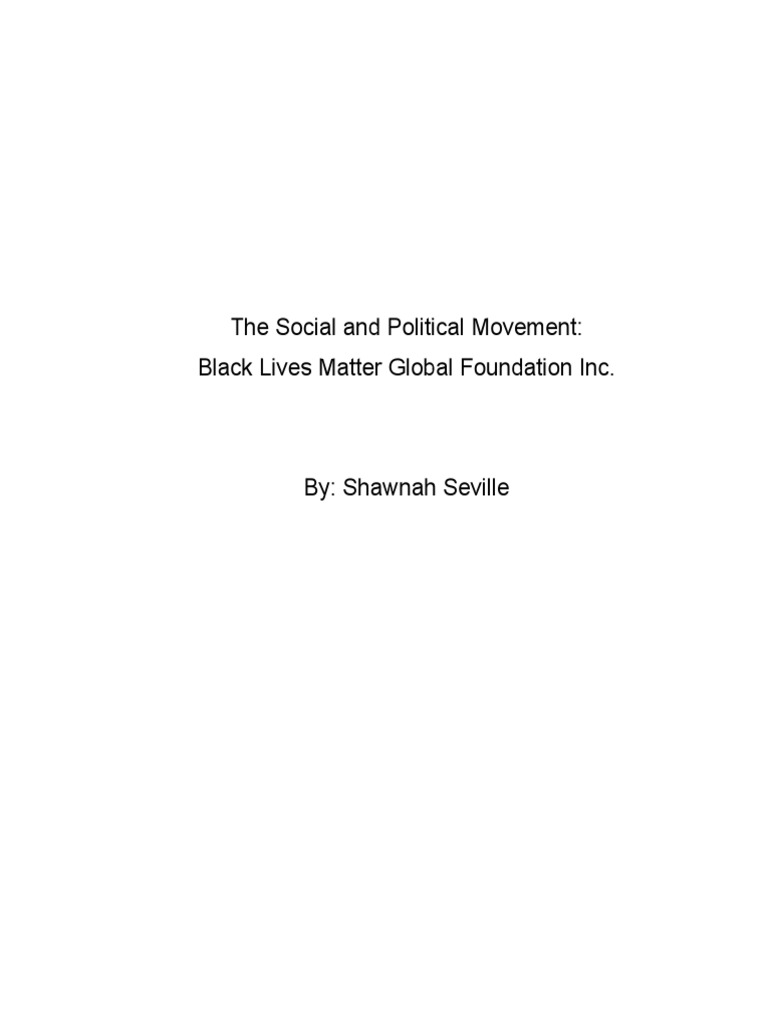 Black Lives Matter Movement Overview | PDF | Social Science