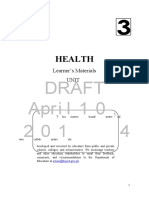 Health: Draft Apr I L 1 0, 2 0 1 4