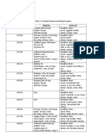 BSA-1 PE 2: 2:00-4:00 PM: Date Exercise Food Ate