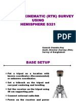 Real Time Kinematic (RTK) Survey Using Hemisphere S321