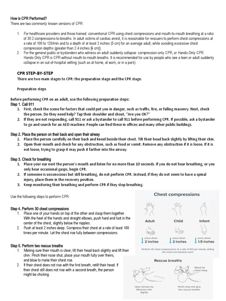 CPR - adult - series—Chest compressions: MedlinePlus Medical Encyclopedia