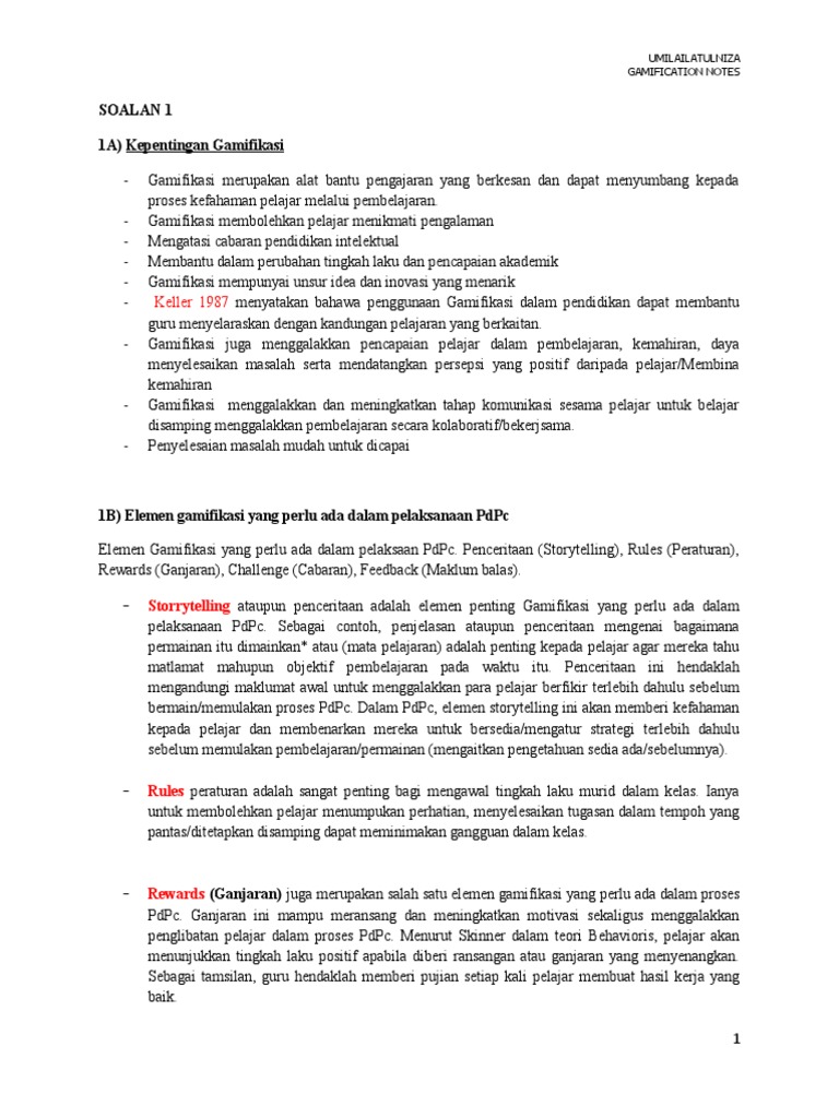 Gamification Notes Pdf