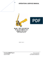 Operation & Service Manual: Model: 1263-1100 (3507-56) 35 Ton (31.8 Metric Ton) Alligator Axle Jack